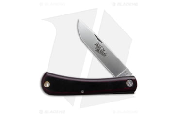 Image of Great Eastern #21 Farm &amp; Field Bull Buster Folding Knife, 3.625in, 1095, Drop Point Blade, Laminate, Red Black Handle, Standard, Red/Black/Gray, 8.25 inch, BHQ-193736