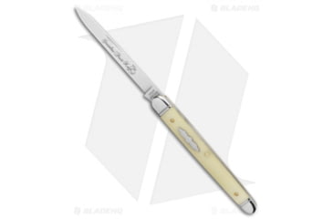 Image of Great Eastern Stainless Fruit Folding Knife, 3.00in, 440, Drop Point Blade, Acrylic, Yellow Handle, Yellow/Steel, 7.00 inch, BHQ-125432