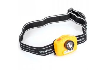 Image of Greatlite Cree LED 160 Lumens E51 Multi-Function Headlight, Red/White Light, Yellow/Black, EXPE51