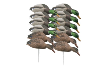 Image of Greenhead Gear Over-Size Duck Decoy,Mallard Shells/Feeder Pack,Dozen 70165