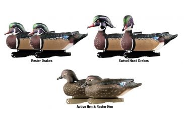 Image of Greenhead Gear Pro-Grade Duck Decoy,Wood Ducks,1/2 Dozen 73135