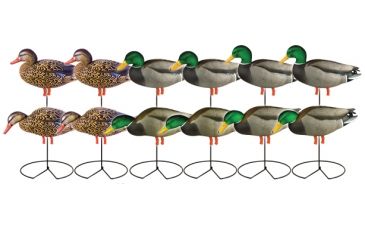 Image of Greenhead Gear Pro-Grade Duck Decoy,Full Body Mallard/Harvester Pack w/flocked drake heads,1/2 Dozen 72217