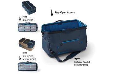 Image of Gregory Alpaca 50L Wide Mouth Duffel Bag, Slate Blue, One Size, 149397-E264