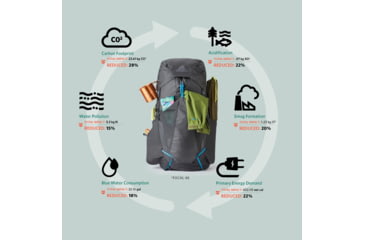 Image of Gregory Focal 48L Backpack, Ozone Black, Medium, 141326-7416