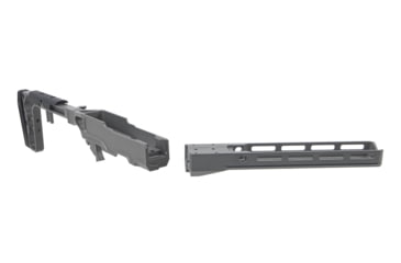 Image of Grey Birch MFG La Chassis TKD Complete Aluminum Chassis System, 10 in, Picatinny/M-LOK, Clear Hard Anodize, LaChassis-TKD