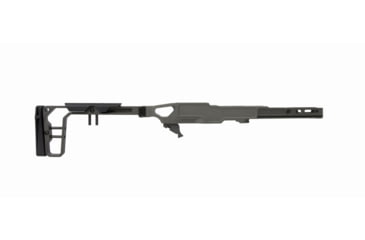 Image of Grey Birch MFG Ruger 10/22 5in Forend/Folding Stock Chassis System, Black, LaChassis-10/22-5BLK