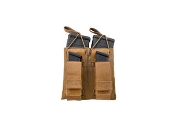 Image of Grey Ghost Gear Double M4/Pistol Mag Pouch, MALICE Clips for MOLLE/PALS, Coyote Brown 10099-14