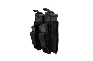 Image of Grey Ghost Gear Double M4/Pistol Mag Pouch, MALICE Clips for MOLLE/PALS, Black 10099-2