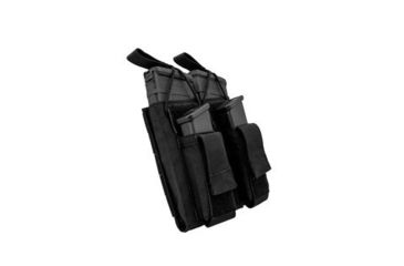 Image of Grey Ghost Gear Double M4/Pistol Mag Pouch, MALICE Clips for MOLLE/PALS, Black 10099-2