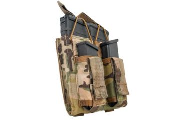 Image of Grey Ghost Gear Double M4/Pistol Mag Pouch, MALICE Clips for MOLLE/PALS, MultiCam 10099-5