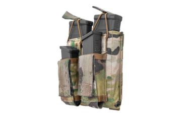 Image of Grey Ghost Gear Double M4/Pistol Mag Pouch, MALICE Clips for MOLLE/PALS, MultiCam 10099-5