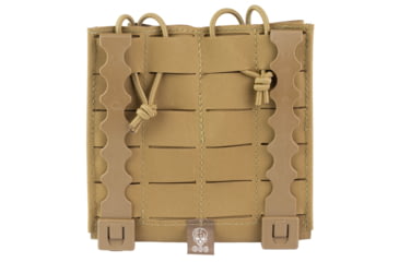 Image of Grey Ghost Gear Double Mag Pouch, Fits AR15 Magazines, Laminate Construction, Coyote Brown, Includes 2 MALICE Clips, 1086-14