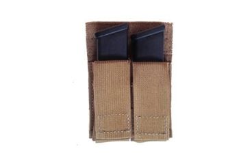 Image of Grey Ghost Gear Double Pistol Mag Pouch, MALICE Clips for MOLLE/PALS, Coyote Brown 1019-14
