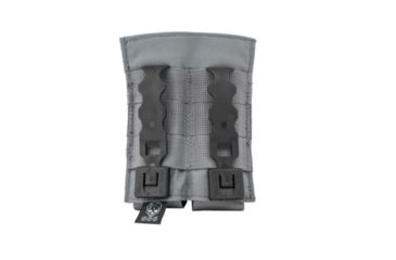 Image of Grey Ghost Gear Double Pistol Mag Pouch, MALICE Clips for MOLLE/PALS, Wolf Gray 1019-28