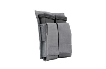 Image of Grey Ghost Gear Double Pistol Mag Pouch, MALICE Clips for MOLLE/PALS, Wolf Gray 1019-28