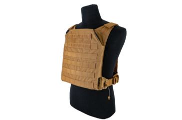 Image of Grey Ghost Gear Minimalist Plate Carrier W/ Roc Attachments, Coyote Brown, 0009-14