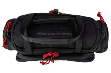 Image of Grey Ghost Gear Range Bag, 1260 cubic inches, Black with Red Zipper Pulls, 60200-2
