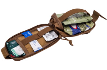 Image of Grey Ghost Gear Slim Medical Pouch, Malice Clips for MOLLE/PALS, Coyote Brown, 4002-14