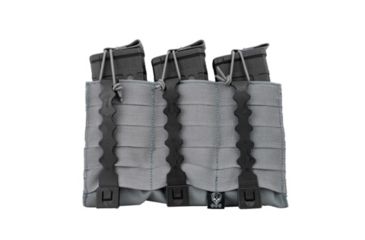Image of Grey Ghost Gear Triple 5.56 Mag Panel, MALICE Clips for MOLLE/PALS, Wolf Gray 1006-28