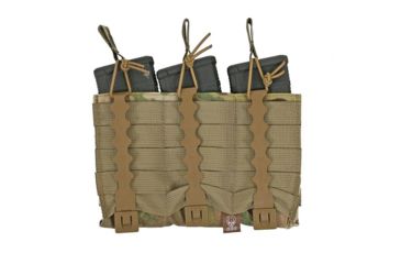 Image of Grey Ghost Gear Triple 5.56 Mag Panel, MALICE Clips for MOLLE/PALS, MultiCam 1006-5