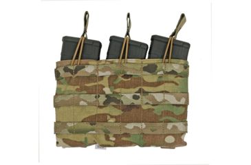 Image of Grey Ghost Gear Triple 5.56 Mag Panel, MALICE Clips for MOLLE/PALS, MultiCam 1006-5
