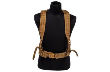 Image of Grey Ghost Gear UGF 3-Point Battle Belt Suspenders, Hypalon, Coyote Brown, 9036-14
