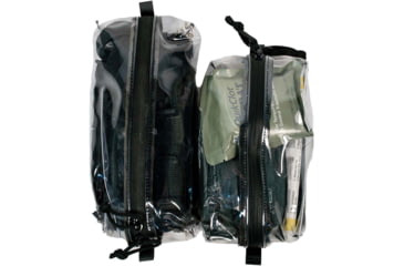 Image of Grey Ghost Gear Vinyl Zipper Pouch w/Black Zipper, Clear, Large, 1057-2