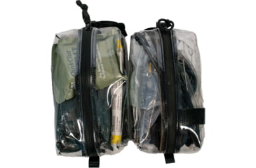 Image of Grey Ghost Gear Vinyl Zipper Pouch w/Black Zipper, Clear, Large, 1057-2