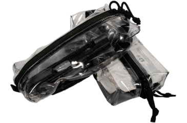 Image of Grey Ghost Gear Vinyl Zipper Pouch w/Black Zipper, Clear, Small, 1056-2