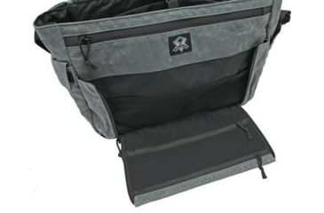 Image of Grey Ghost Gear Wanderer Messenger Bag, Wax Canvas, Charcoal 6027-GRY