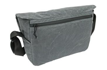 Image of Grey Ghost Gear Wanderer Messenger Bag, Wax Canvas, Charcoal 6027-GRY