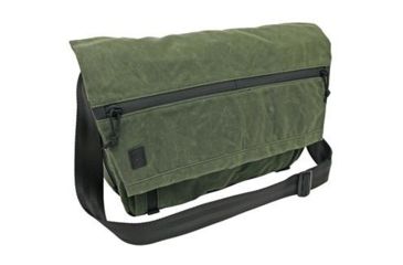 Image of Grey Ghost Gear Wanderer Messenger Bag, Wax Canvas, Olive Drab Green 6027-OD