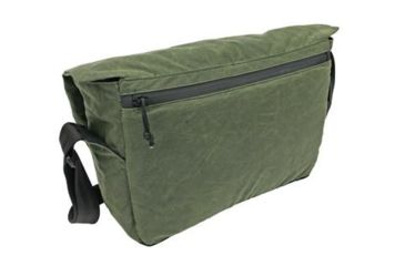 Image of Grey Ghost Gear Wanderer Messenger Bag, Wax Canvas, Olive Drab, 6027-OD