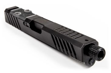 Image of Grey Ghost Precision Glock 17 Gen 3 Slide, Complete - V1 w/Non-Threaded Barrel, Black APGG100002N