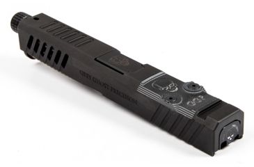 Image of Grey Ghost Precision Glock 17 Gen 3 Slide, Complete - V1 w/Non-Threaded Barrel, Black APGG100002N