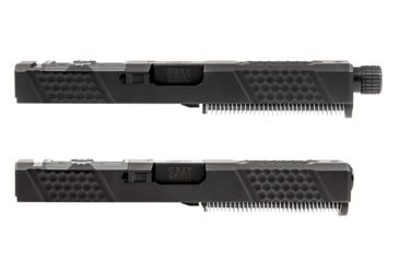 Image of Grey Ghost Precision Glock 17 Gen 3 Slide, Complete - V2 w/Non-Threaded Barrel, Black APGG100003N