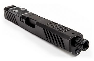 Image of Grey Ghost Precision Glock 17 Gen 3 Slide, Complete - V2RMR w/Non-Threaded Barrel, Black, APGG100006N