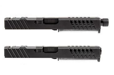 Image of Grey Ghost Precision Glock 17 Gen 4 Slide, Complete - V2RMR w/Non-Threaded Barrel, Black, APGG100012N
