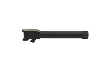 Image of Grey Ghost Precision Match Threaded Pistol Barrel, Glock 17 Gen 3-4, 9mm, 5 inch, 1-10 Twist, 1/2 x 28 Thread, Nitride Finish, Black, BARREL-G17-T-BN