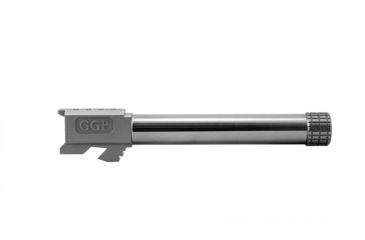Image of Grey Ghost Precision Match Threaded Pistol Barrel, Glock 17 Gen 3-4, 9mm, 5 inch, 1-10 Twist, 1/2 x 28 Thread, Non Coated, Stainless Steel, BARREL-G17-T-NC
