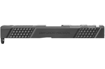 Image of Grey Ghost Precision Glock 17 Gen4 Stripped Slide, RMR Cut, Version 2 - Diamond Checkering Pattern, 17-4 SS, Black Nitride, GGP-17-4-OC-V2