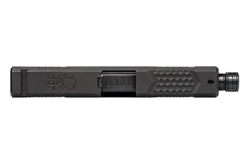 Image of Grey Ghost Precision Glock 19 Gen 3 Slide, Complete - V2 w/Threaded Barrel, Black, APGG100015T