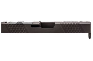 Image of Grey Ghost Precision Glock 19 Gen 4 Pistol Slide w/ RMR-DP Pro Cut, Version 2, Black Nitride, GGP-19-4-OC-V2