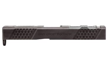 Image of Grey Ghost Precision Glock 19 Gen 4 Pistol Slide w/ RMR-DP Pro Cut, Version 2, Black Nitride, GGP-19-4-OC-V2