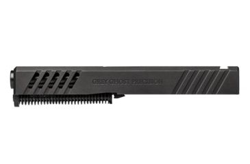 Image of Grey Ghost Precision Glock 19 Gen 4 Slide, Complete - V1 w/Non-Threaded Barrel, Black, APGG100020N