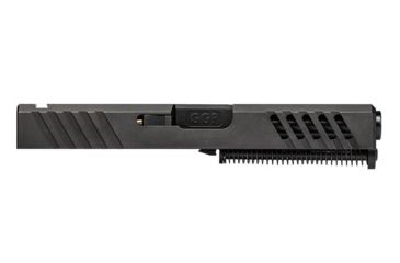 Image of Grey Ghost Precision Glock 19 Gen 4 Slide, Complete - V1 w/Non-Threaded Barrel, Black, APGG100020N
