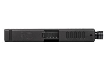 Image of Grey Ghost Precision Glock 19 Gen 4 Slide, Complete - V1 w/Threaded Barrel, Black, APGG100020T