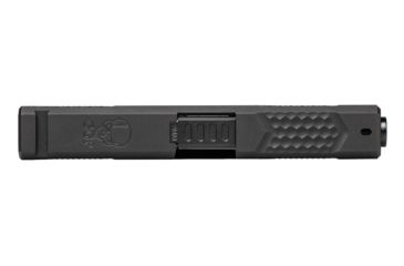 Image of Grey Ghost Precision Glock 19 Gen 4 Slide, Complete - V2 w/Non-Threaded Barrel, Black, APGG100021N