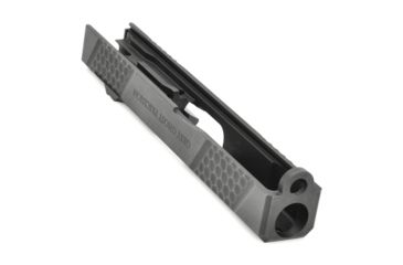 Image of Grey Ghost Precision Glock 19 Gen3 Stripped Slide, RMR Cut, Version 2 - Diamond Checkering Pattern, 17-4 SS, Black, GGP-19-3-RMR-2