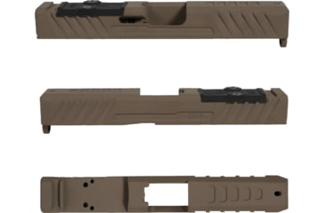 Image of Grey Ghost Precision Version 3 Pistol Slide w/ RMR-DP Pro Cut, Glock 19 Gen 3, 17-4 Stainless Steel, FDE Cerakote, GGP-19-3-OC-FDE-V3